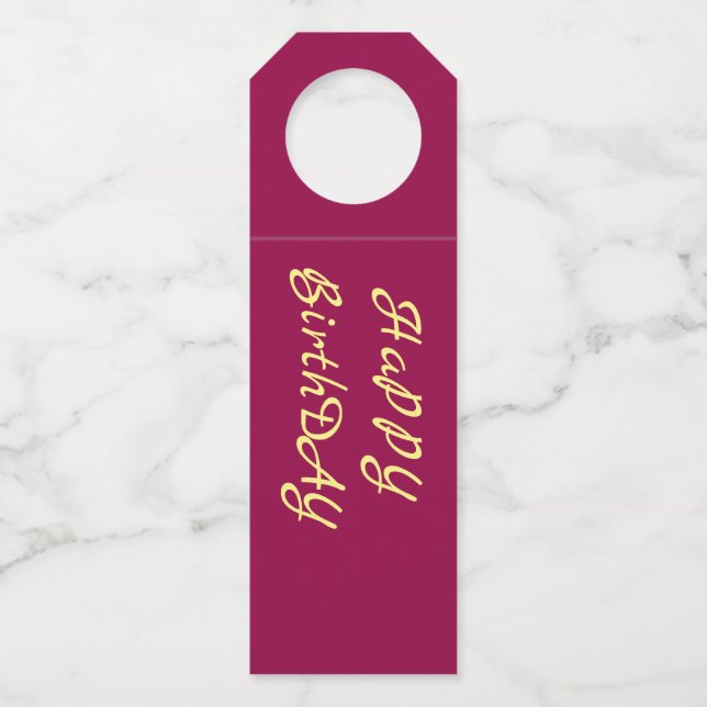 Etiqueta Para Garrafa garçonete - Parabéns (Frente)