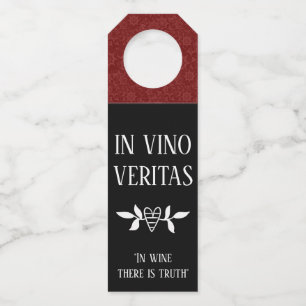 Etiqueta Para Garrafa IN VINO VERITAS 'No Vinho Há Verdade'