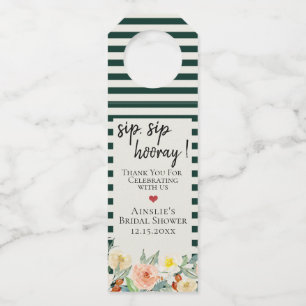 Etiqueta Para Garrafa Jardim De Flores