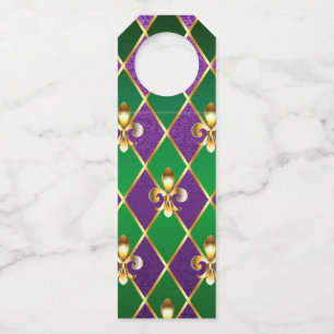 Etiqueta Para Garrafa Jewelry Background Mardi Gras