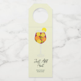 Etiqueta Para Garrafa Kit de Mistura de Cocktail de Vinho Sangria Adicio