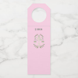 Etiqueta Para Garrafa Libra Rosa, zodíaco, signo do zodíaco