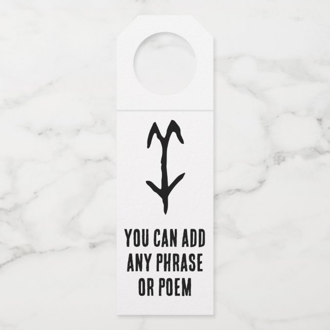 Etiqueta Para Garrafa Maravilhoso Chinês Zodiac-Goat-#001- (Frente)