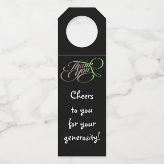 Etiqueta Para Garrafa Marcadores de Garrafa de Agradecimento