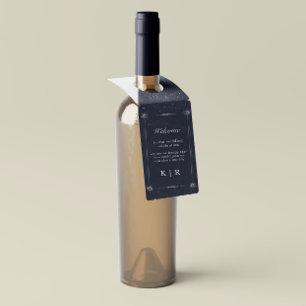 Etiqueta Para Garrafa Marcadores de Garrafa de Casamento Lua Prata Celes