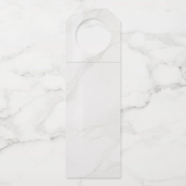 Etiqueta Para Garrafa Mármore Branco (Frente)