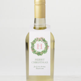 Etiqueta Para Garrafa Mola de Arco com cruz com cruz de natal com cruz