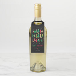 Etiqueta Para Garrafa Natal das Árvores Cheias