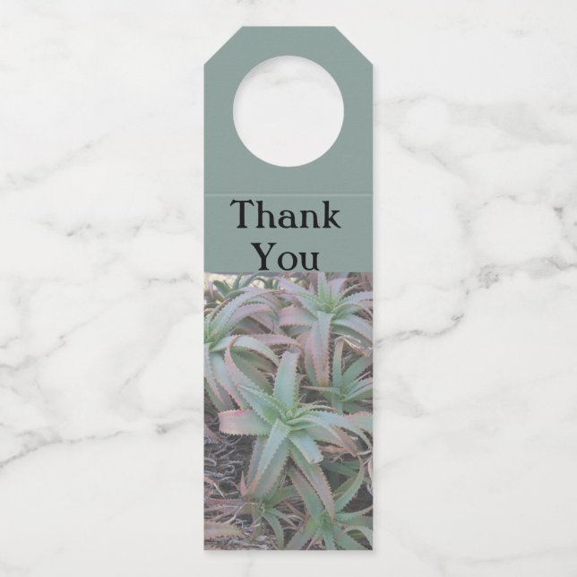 Etiqueta Para Garrafa Nevada suculenta (Frente)