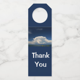 Etiqueta Para Garrafa Nuvem Branca Fofa       