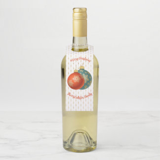 Etiqueta Para Garrafa Ornamentos de Laranja de Natal