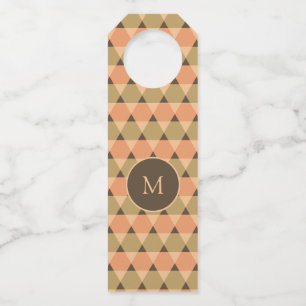 Etiqueta Para Garrafa Padrão de triângulos