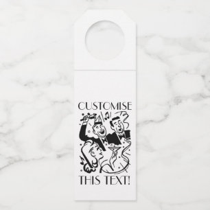 Etiqueta Para Garrafa Partido Cocktail de Deco de Arte Personalizada