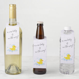 Etiqueta Para Garrafa Pato de borracha