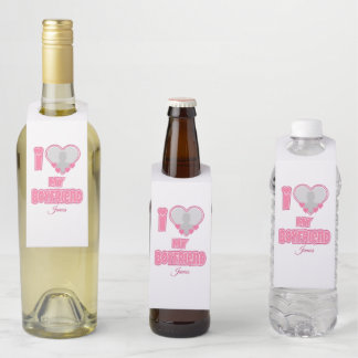 Etiqueta Para Garrafa Personalizado Eu Amo Meu Namorado - Adicionar Foto