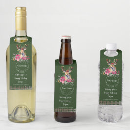 Etiqueta Para Garrafa Presentes de Fim de Ano para Clientes Corporativos