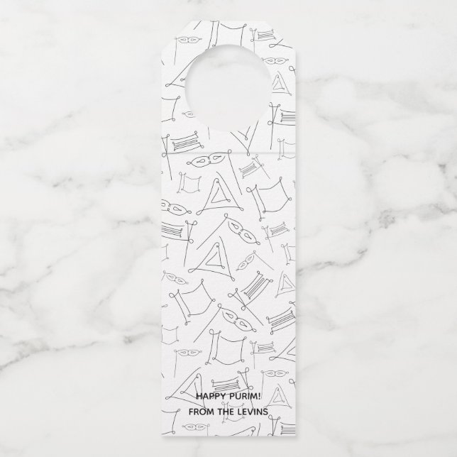 Etiqueta Para Garrafa Purim (Frente)