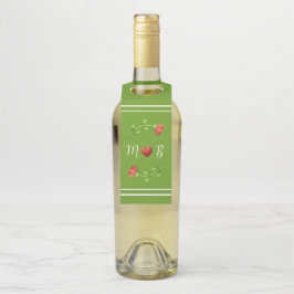 Etiqueta Para Garrafa Red Flower Bottle Chiller – Personalized Wine