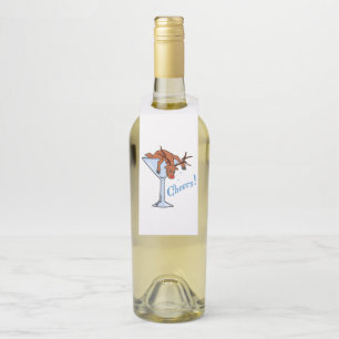 Etiqueta Para Garrafa Reindeer Cheers