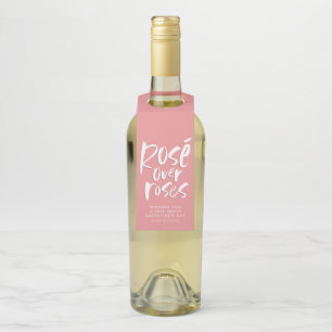 Etiqueta Para Garrafa Rosé sobre rosas ousados e engraçados vinhos Galen
