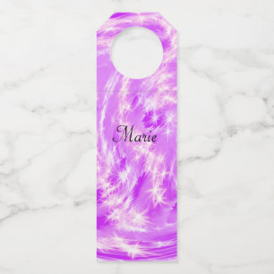 Etiqueta Para Garrafa simple minimal light pastel pink add your name th