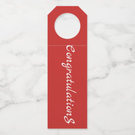 Etiqueta Para Garrafa Suporte para Garrafa - Parabéns