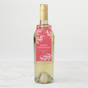 Etiqueta Para Garrafa Tag do cair da garrafa do feriado da maravilha do