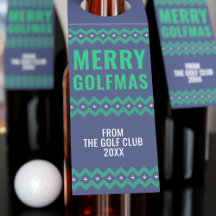 Tema de Golfe de Natal Feliz Gola de Golfe