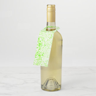 Etiqueta Para Garrafa Textura Splatter - Verde limão