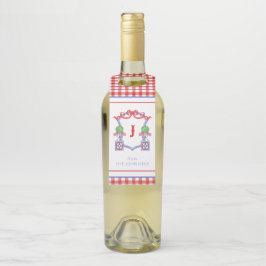 Etiqueta Para Garrafa Topiário Crista Bandeira Americana Patriótica Aqua