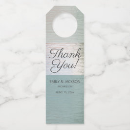 Etiqueta Para Garrafa Turquesa Azul Vidro Mar Azul Casamento Personaliza