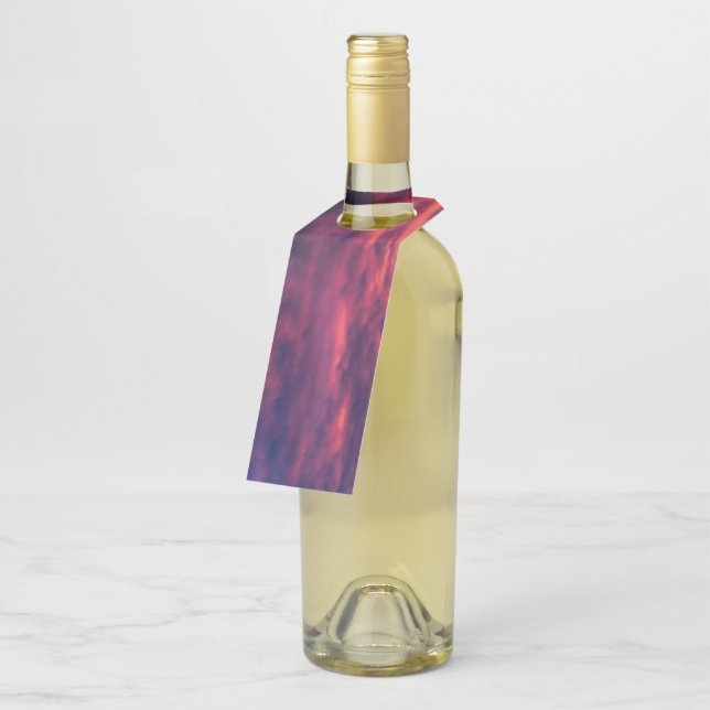 Etiqueta Para Garrafa vermelho de agosto (Inclinado)