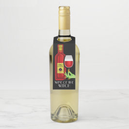 Etiqueta Para Garrafa Vinho de Halloween - Ver Trás -