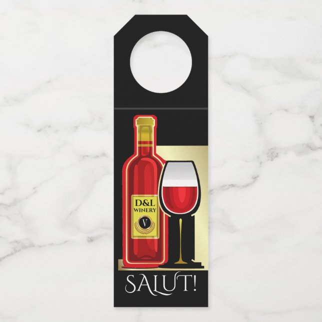 Etiqueta Para Garrafa Vinho - Ver Verso - (Frente)