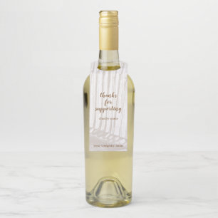 Etiqueta Para Garrafa Vintage Brown antigo & Fundraiser branco do golfe