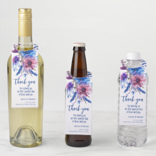 Etiqueta Para Garrafa 💍 Wedding Obrigado