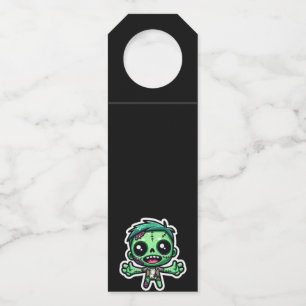 Etiqueta Para Garrafa Zombie engraçado