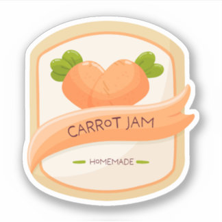 Etiqueta para mermelada de zanahoria