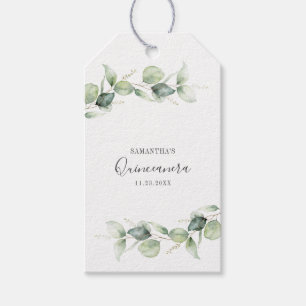 Etiqueta Para Presente 15 Birthday Eucalyptus Quinceanera Greenery