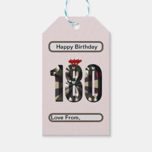 Etiqueta Para Presente "180 em 3D: A Dimensão Definitiva dos Dardos"