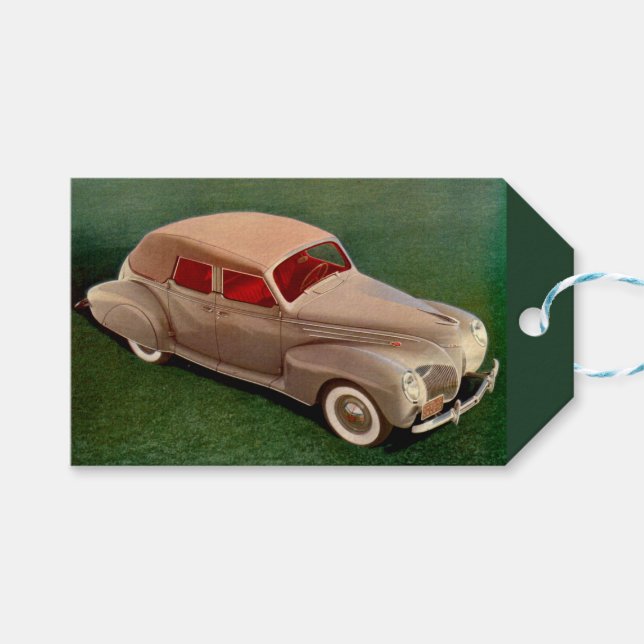 Etiqueta Para Presente 1939 Lincoln Zephyr (Frente (horizontal))