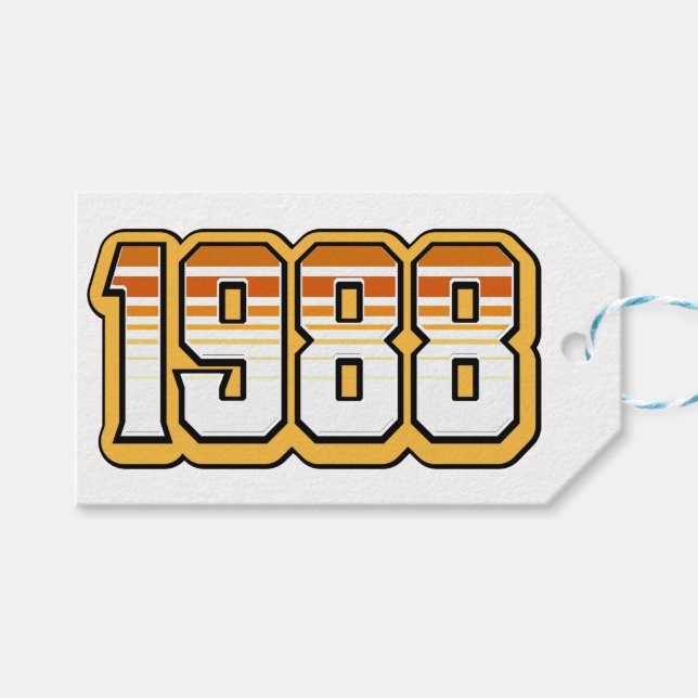 ETIQUETA PARA PRESENTE 1988 (Frente (horizontal))