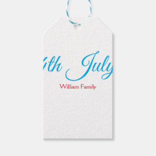 Etiqueta Para Presente 4 de julho dia da independência adicionar nome tex