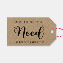 Etiqueta Para Presente 4 presentes de Natal Algo que você precisa de sobr