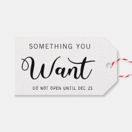 Etiqueta Para Presente 4 presentes de Natal Algo que você quer de sobreno