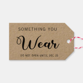 Etiqueta Para Presente 4 presentes de Natal Algo que você veste nome de t