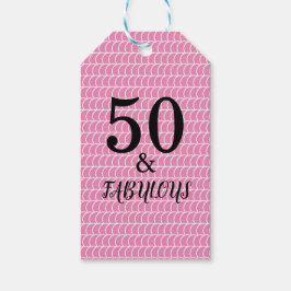 Etiqueta Para Presente 50 E Festa de aniversário Fabulosa, Sereia Cor-De-