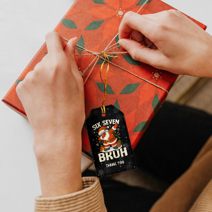Etiqueta Para Presente 67 Meme Seis Sete Bruh Natal Divertido 6 7
