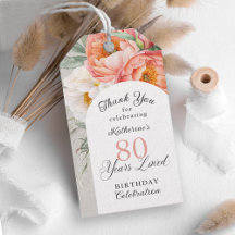 80 Anos Amado Floral Feminino 80º Aniversário