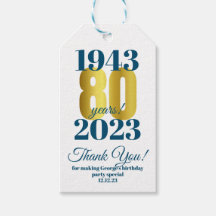 80 Birthday Obrigado